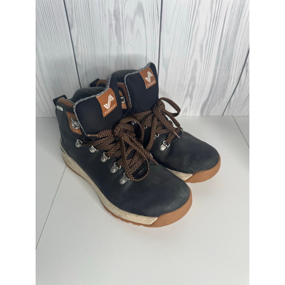 Forsake Men’s Waterproof Halden  Boot Black Leather Size 9.5  Lace Up Hiker